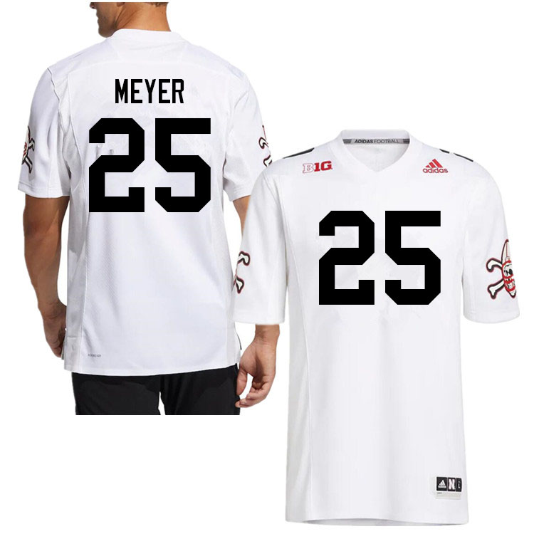 Men #25 Kelen Meyer Nebraska Cornhuskers College Football Jerseys Sale-Strategy - Click Image to Close